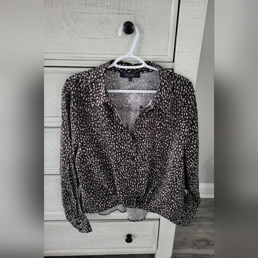 RACHEL Rachel Roy Black and White Blouse